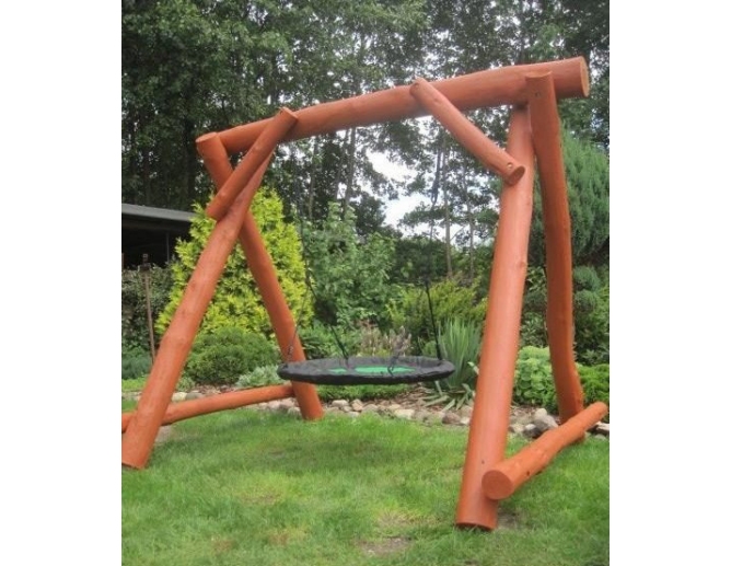 Massivholz Gartenschaukel FRANK Braun...