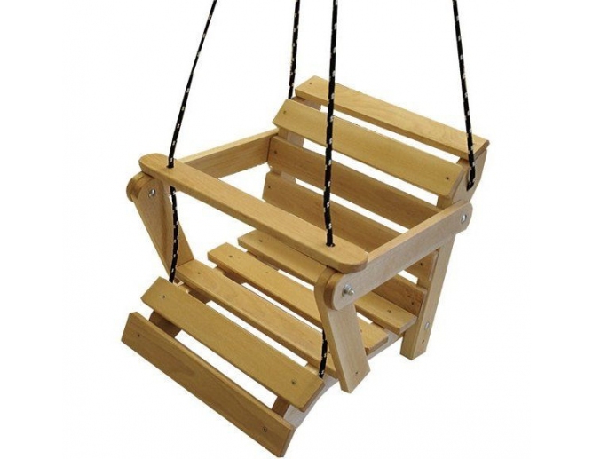 Kinderschaukel Babyschaukel NATURAL...