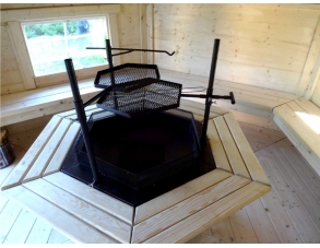 Holz Grillhütte mit... 2