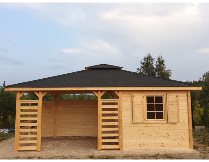 Gartenpavillon aus Holz GREGOR I mit...