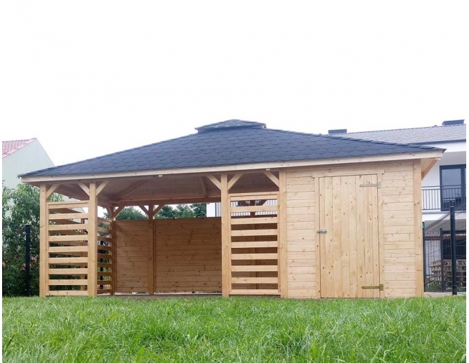 Gartenpavillon aus Holz GREGOR II 15 m²