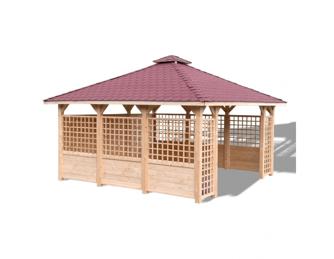 Gartenpavillon aus Holz Lotta 16 m²