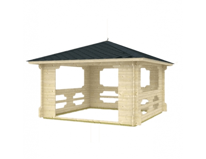 Gartenpavillon aus Holz IBIZA 14,5 m²