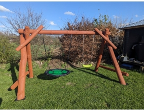 Massivholz Gartenschaukel...