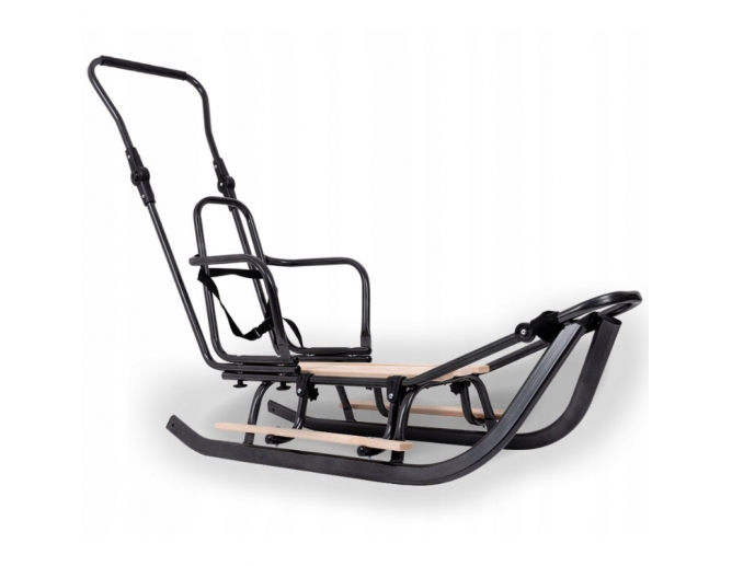Schlitten aus Metall Schwarz mit...