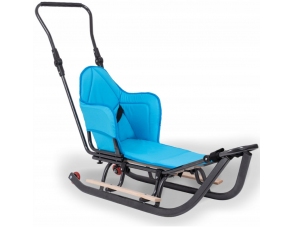 Schlitten aus Metall Blau...