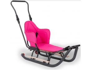 Schlitten aus Metall Rosa...