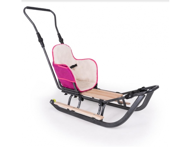 Schlitten aus Metall Rosa mit...