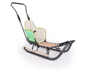 Schlitten aus Metall Grün...