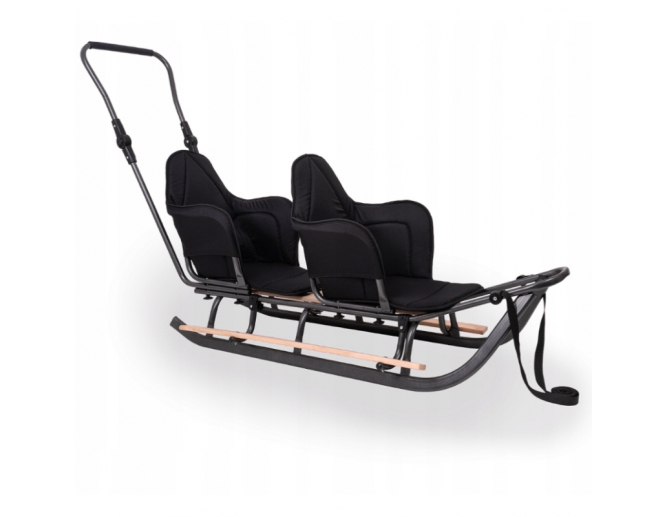 Doppelschlitten aus Metall Schwarz...