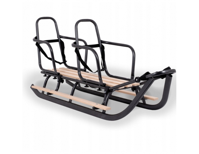 Doppelschlitten aus Metall Schwarz...