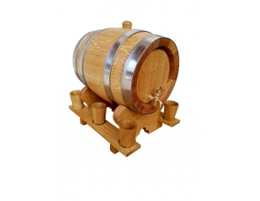 Eichenfass 2 Liter + 6 Holz...