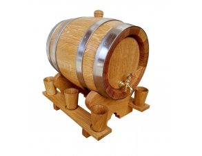 Eichenfass 3 Liter + 6 Holz...