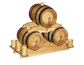 Eichenfass Set 3 x 5 Liter...