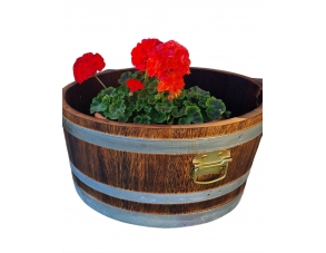 Blumenkübel aus Weinfass... 2