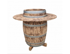 Tisch aus Eichenfass 103 cm...