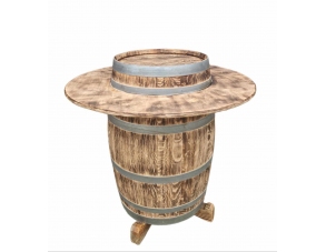 Tisch aus Eichenfass 103 cm... 2