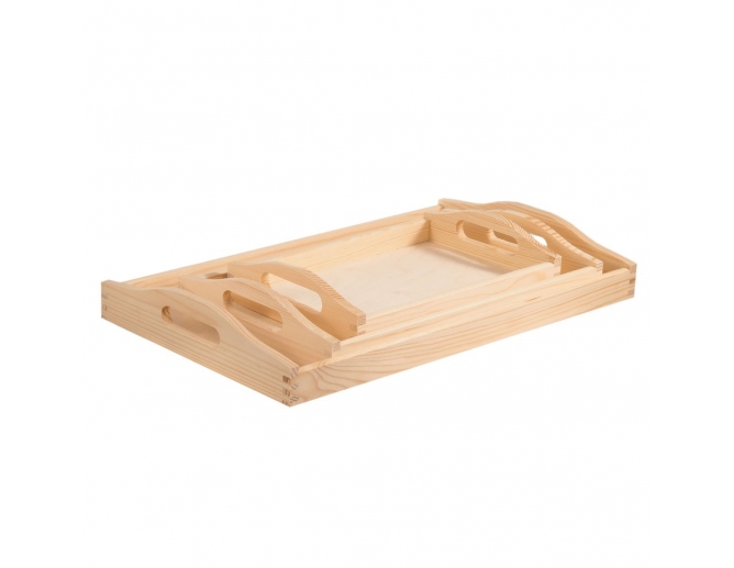 3 x Holztablett Frühstückstablett...