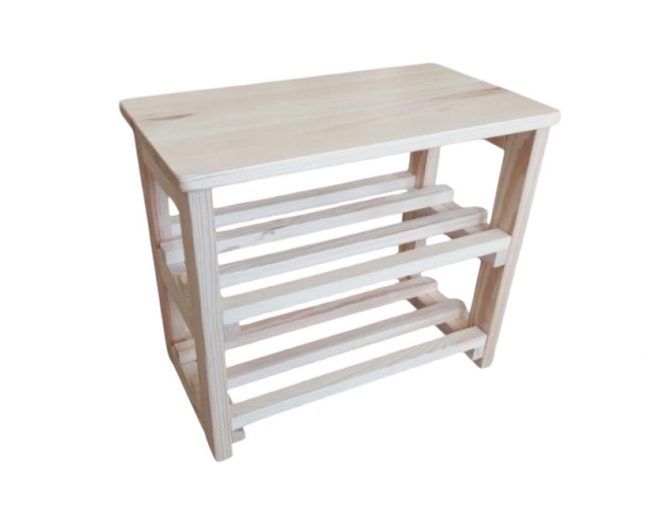 Schuhregal aus Holz MILA Kiefernholz...