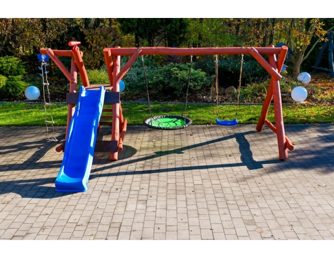 Massivholz Klettergerüst EMIL Rutsche...